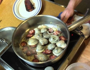 Paul Kahan’s Pork Belly, Clams & Chorizo Entree