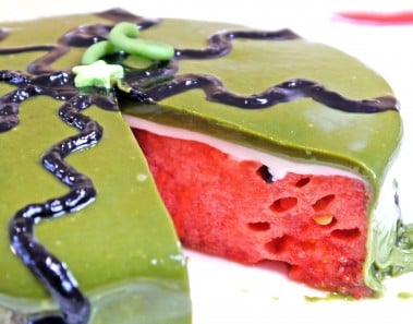 Watermelon Cake Recipe スイカケーキ 青汁 グラサージュケーキ Summer Recipes