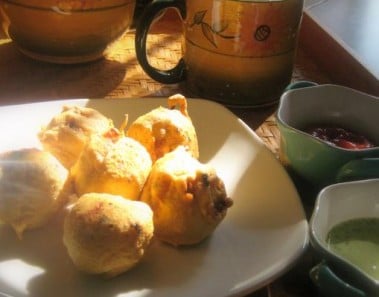 Aloo Bonda ~ Fried-Batter Covered-Spicy Potato Dumplings