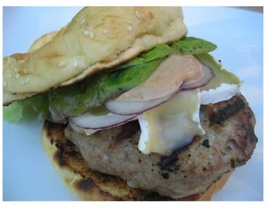 Apple Ginger Turkey Burgers
