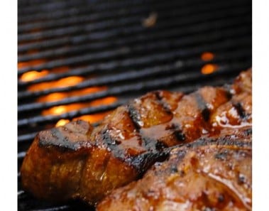 Barbecued Pork Steaks