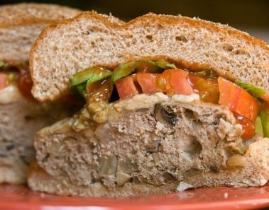 Blue Cheese and Mushroom Turkey Burger