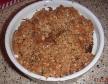 Chocolate Caramel Apple Crumble