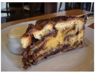 Chocolate Custard Bread Pudding