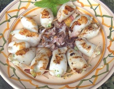 Little Grilled Things – Grilled Stuffed Calamaretti