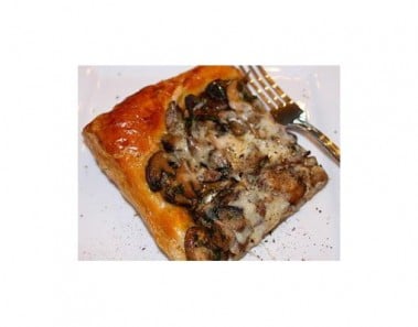 Mushroom Tart with Three Cheeses