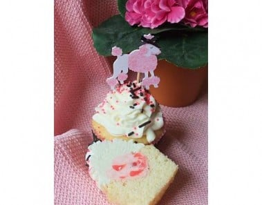 Ooh-La-La Pink Poodle Cupcake