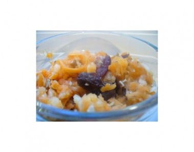 Orange Salad With Chewy Pink Treats