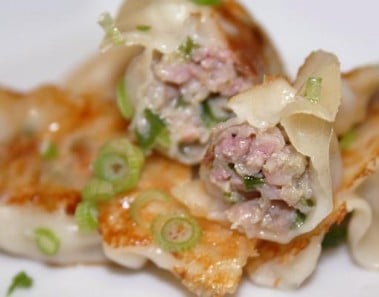 Pan Fried Pork and Chive Potstickers
