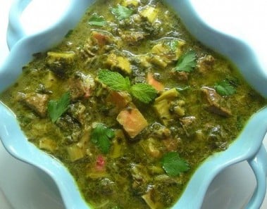 Persian Rhubarb Stew (Khoresh Rivas)