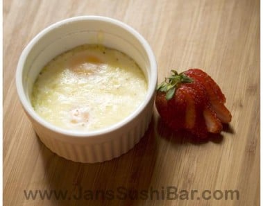 Shirred Eggs With Swiss Cheese