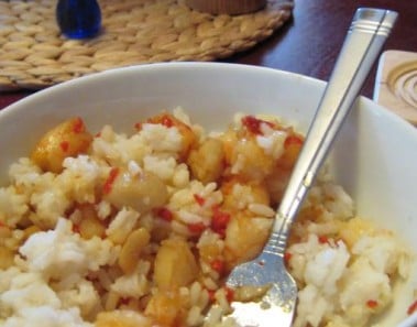 Spicy Cherry Pepper (Pimento) Seafood Stir Fry