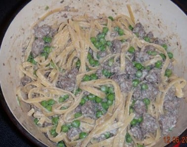 Venison With Ricotta and Peas