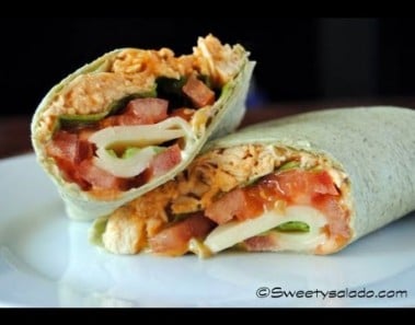 Buffalo Chicken Wraps Recipe – How To Make Chicken Wraps With Buffalo Sauce – Sweetysalado.com
