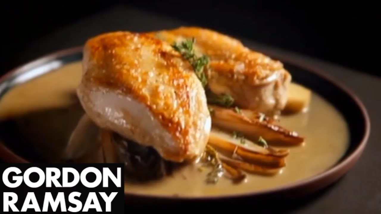 Chicken Breast and Sautéed Chicory in Marsala Sauce Gordon Ramsay Recipe Flow