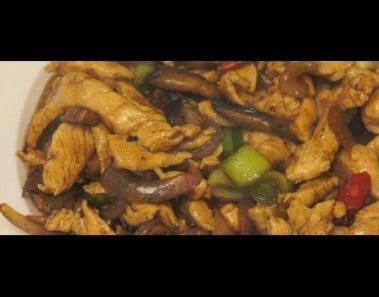 Chicken & Mushroom Oyster Sauce recipe – 5 Min Wok cooking Stir fry Super easy n fast