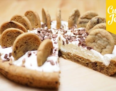 Chocolate Chip Cookie Cream Pie Recipe | Cupcake Jemma