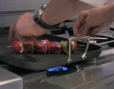 Daniel Humm Prepares Lamb Skewers