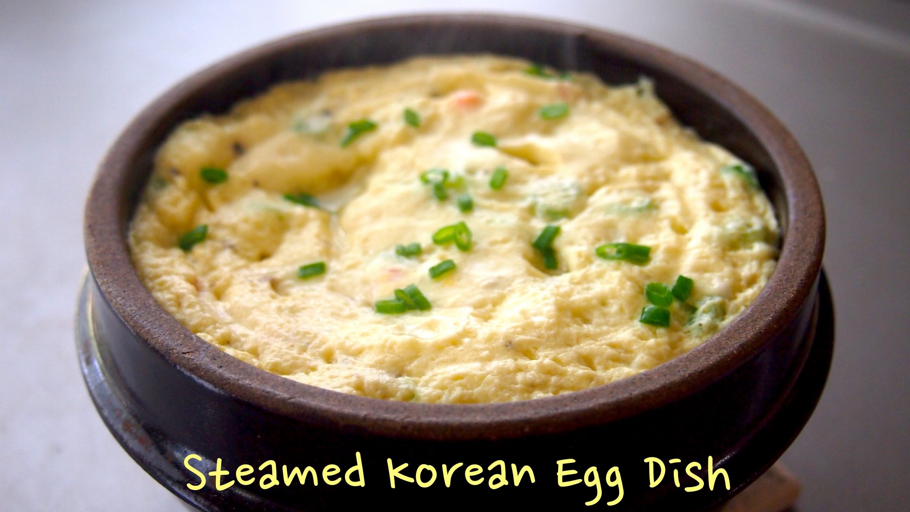 Easy Korean Fluffy Steamed Egg OnePot Recipe Recipe Flow