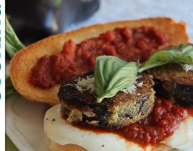 Eggplant Parmesan Sandwich |  Hilah Cooking