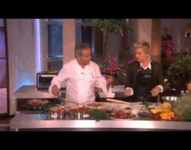 Ellen Makes Vegan Pizza with Wolfgang Puck