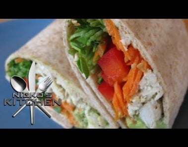 HEALTHY CHICKEN WRAPS – VIDEO RECIPE