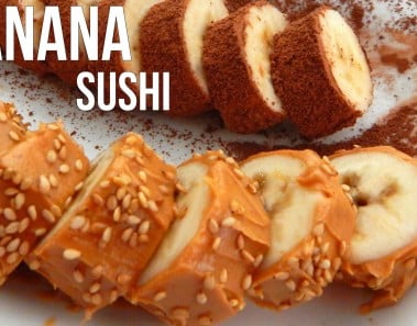 How to make BANANA SUSHI – Easy Vegan Recipe – Inspire To Cook