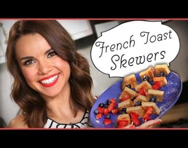 Ingrid Dishes | French Toast Skewers | Recipes from Missglamorazzi