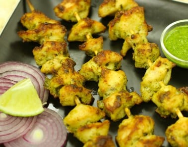 Murg Malai Kabab / Chicken Reshmi Kabab (Indian non veg starter)