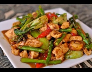 Orange Chicken with Vegetables Stir Fry