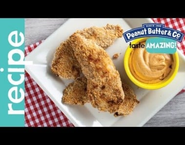Peanut Butter Buffalo Chicken Tenders with Creamy Hot Sauce Recipe