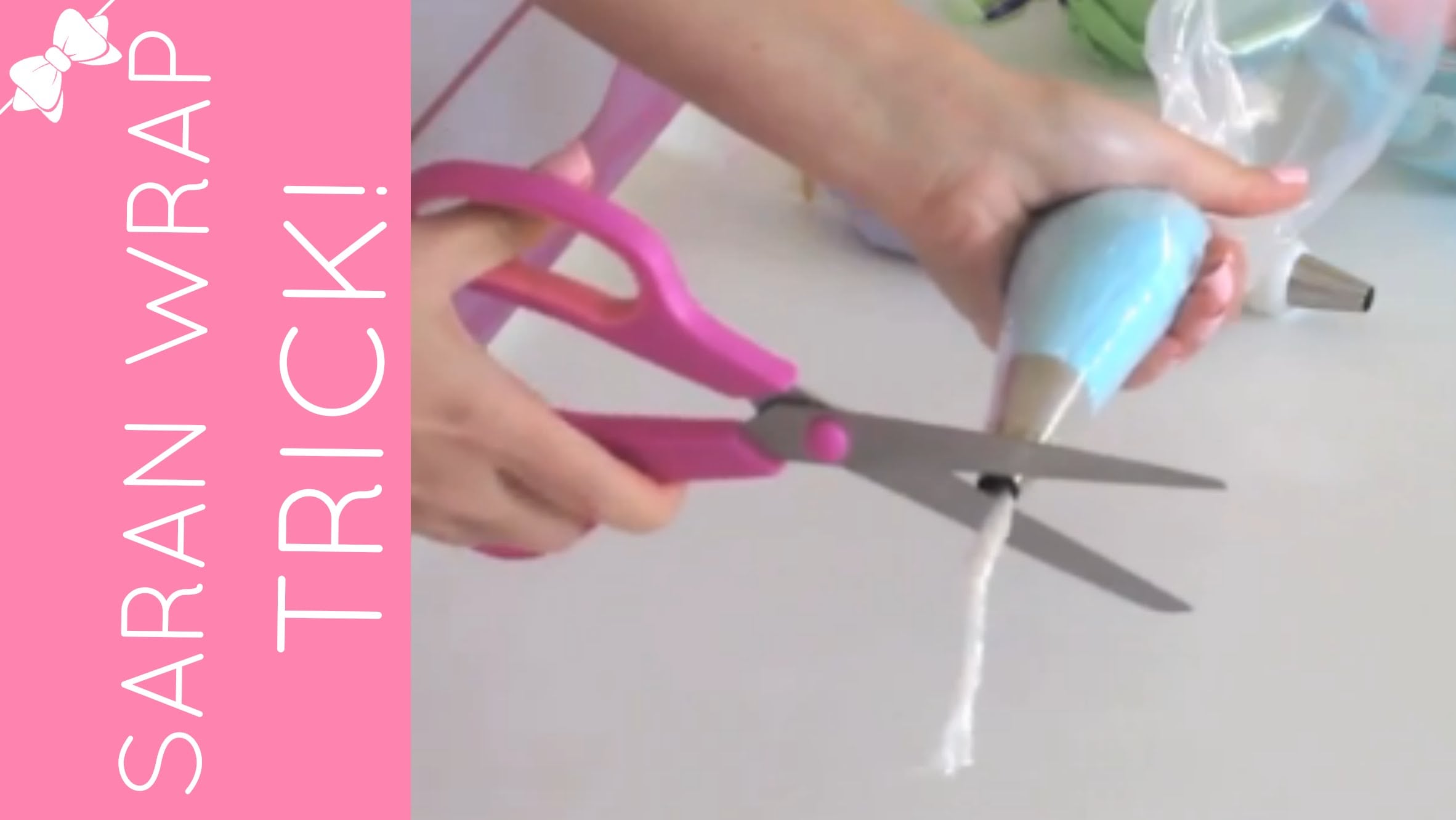 Saran Wrap Trick Filling A Piping Bag With Frosting Cupcakes 101