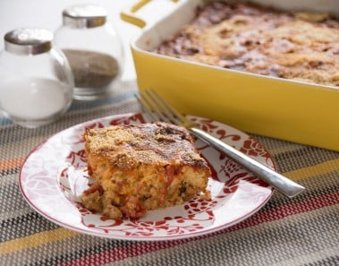 Savory Breakfast Bread Pudding