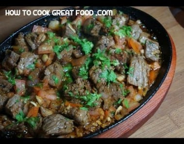 Sizzling Garlic Beef Recipe