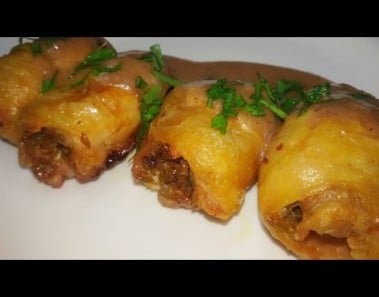 أفخاد الدجاج المحشية بالفريك Stuffed Chicken Legs