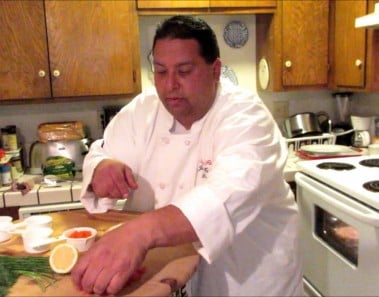 Wolfgang Puck’s Smoked Salmon Pizza with Caviar!