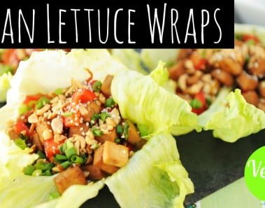Asian Lettuce Wraps with Tofu Vegan Healthy Lunch Idea ♡ Vegan Recipes
