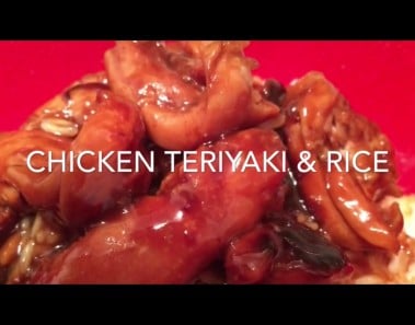 Chicken teriyaki in the rice cooker