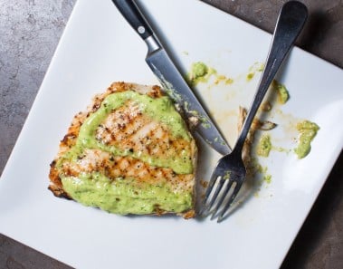Chicken with Green Onion Pesto recipe by SAM THE COOKING GUY