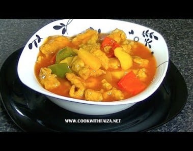 CHINESE SWEET & SOUR CHICKEN *COOK WITH FAIZA*