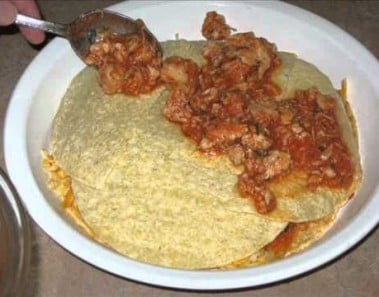 Gluten free recipes – a spicy, savory Enchilada Pie recipe from Yummee Yummee!