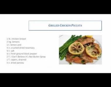 hcg diet chicken recipes: Chicken Piccata with Roasted asparagus and Yummy Dessert Meal recipe