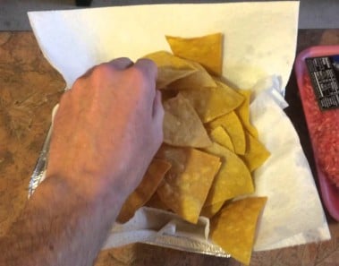 How To Make Spicy Hamburger Appetizer With Homemade Tortilla Chips