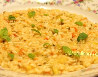 Italian Vegetarian Risotto Recipe – Video Culinary
