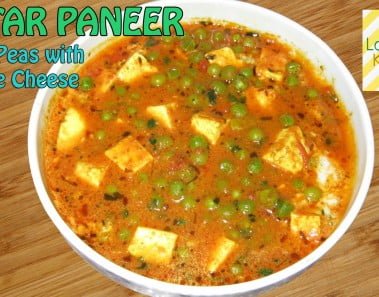 Matar Paneer ( Green Peas with Cottage Cheese ) Recipe Video — Indian Vegetarian Recipe by Lata Jain