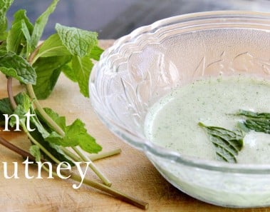 Mint (Pudina) Chutney Recipe | Indian Yogurt Dip for Snacks Appetizers By Shilpi