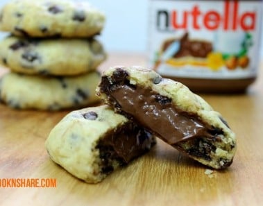 Nutella Chocolate Chip Cookies