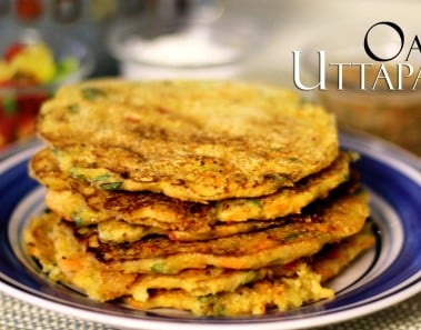 Oats Uttapam Recipe or Oats Dosa | Indian Healthy Breakfast & Kids Snacks Recipes By Shilpi