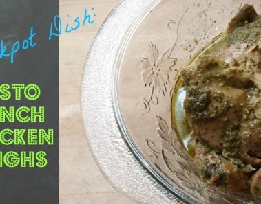 Pesto Ranch Crockpot Chicken {Recipe}