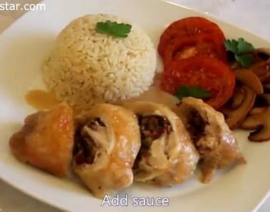 Stuffed chicken legs !